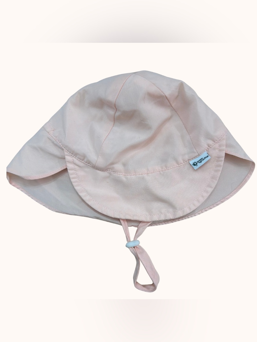 Light Pink Baby Sun Hat with Chin Strap